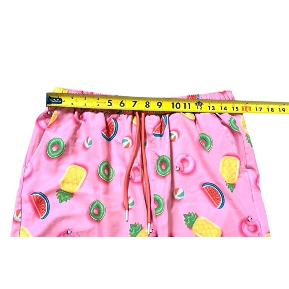MOSMANN wear under swim trunks pink pool tube flamingos watermelons pineapples L - Picture 8 of 16
